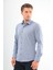 Slimfit Lacivert Desenli Erkek Gömlek Likralı Dar Kesim Yapısıyla AS0710704-07 1