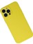 iPhone 13 Pro Kılıf Nano Içi Kadife Silikon - SARI-(5796) - N616J948-M84616 2