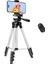 Telefon Tripodu – 33-110CM Katlanabilir Tripod Telefon Tutucu, 360° Döner Başlık, Bluetooth Kumandalı Selfie Çubuğu, Ios/android Uyumlu, Kamera ve Gopro ile Kullanılabilir 1