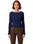 Kadın Fitted Düğmeli Uzun Kollu Örme Bluz Kaliteli Şık Rahat Modern Zarif Günlük 1