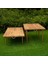 Katlanır Kamp, Piknik ve Bahçe Masası 75X200 cm - Ceviz Renk 3