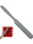 Silikon Tereyağı ve Krema Spatulası, Kek Spatulası, 5 Farklı Renk Seçeneği ( Gri) 3