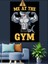 Siyah Beyaz Yazılı Spor Salonu Posteri "me At The Gym" Dekoratif Kanvas - Mdf Ahşap Tablo 4