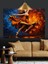 Enerjik Dans Eden Kadın Figürü Dekoratif Kanvas - Mdf Ahşap Tablo 2