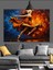Enerjik Dans Eden Kadın Figürü Dekoratif Kanvas - Mdf Ahşap Tablo 3