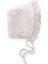 Fistolu Bağlamalı Bebek Şapka 0-1 Yaş Kırık Beyaz 1