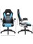 Oyuncu, Yüksek Sırtlı, Ofis Koltuğu, Yüksekliği Ayarlanabilir, Katlanabilir Kolçaklar, Sallanan Fonksiyon, Oyuncular Için, Siyah/gri/mavi, OBG28BU, 70X70X(116-126) 3