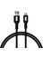 Micro USB Hızlı Şarj Kablosu (Siyah + Beyaz/siyah Uç) (150 Cm) 2