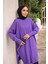 Mor Bisiklet Yaka Soğuk İplik Triko Tunik 1