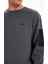 Bisiklet Yaka Düz Antrasit Erkek Sweatshırt J5WM-SWT7390 4