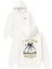 I Just Need Tasarım Baskılı Oversize Beyaz Kapüşonlu Sweatshirt 1