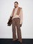 72077 %100 Pamuk Leopar Desenli Wideleg Jean-Camel 1