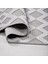 Duero Geometrik Gri Polyester Kaydırmaz Tabanlı Makine Halısı 4