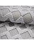 Duero Geometrik Gri Polyester Kaydırmaz Tabanlı Makine Halısı 5