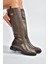 V973000809 Kahverengi Klasik Kadın Çizme 2