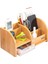 DX-403 Bambu Desenli Ahşap Kalemlik, Masaüstü Düzenleyici 1