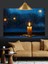 Mum Işığı Karanlık Gece Manzarası Dekoratif Kanvas - Mdf Ahşap Tablo 3