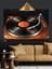 Vinil Plak Pikap Müzik Dekoratif Kanvas - Mdf Ahşap Tablo 3