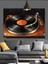 Vinil Plak Pikap Müzik Dekoratif Kanvas - Mdf Ahşap Tablo 4