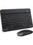 Bluetooth Kablosuz Şarjlı Türkçe Q Klavye Alüminyum Alışım Bluetooth Mini Mouse Süper Hafif Taşınabillir Bluetooth Eşleştirmeli Midi Klavye 25CM x 15CM 1