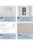 Bluetooth Kablosuz Şarjlı Türkçe Q Klavye Alüminyum Alışım Bluetooth Mini Mouse Süper Hafif Taşınabillir Bluetooth Eşleştirmeli Midi Klavye 25CM x 15CM 4