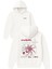 Arac Fnide Tasarım Baskılı Oversize Beyaz Kapüşonlu Sweatshirt 1