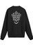 Sırt Baskılı Gotik Taçlı Kurukafa Tasarımlı Sweatshirt 1