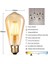 Edison Vintage LED Ampul E27 (4W/220V) 2600-2700 K Retro Antik, Kehribar Sıcak, 6'lı Paket 3