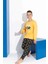 Tarık 5-9 Yaş Erkek Çocuk Batman Baskılı Interlok Pijama Takımı 4126270 - Sarı 1