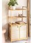 Bambu Xl Kirli Sepetli 3 Raflı Çok Amaçlı Banyo Düzenleyici Çamaşır Sepeti Organizer DB-0011 1