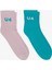Unıted4 Kadın Yeşil 2'li Çorap 1