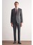Antrasit Kırlangıç Yaka Tam Astar 6 Drop Slim Fit Takım Elbise 1001255162 2