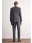 Antrasit Kırlangıç Yaka Tam Astar 6 Drop Slim Fit Takım Elbise 1001255162 5