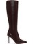 Kadın Bordo Fermuarlı Yüksek Ince Topuklu Deri Çizme 25WFD101618 1