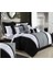 8 Parça Nakış Yorgan Seti,, Siyah 2