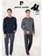 Erkek %100 Pamuk Uzun Kollu Lisanslı Koyu Gri & Lacivert Iki Adet Pijama Takımı L1.PC.6095.002 1