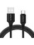 Usb-A&apos;dan Usb-C&apos;ye Örgülü, 1 Metre, Hızlı Şarj ve Kablosu, Siyah 1