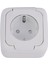 Beyaz Şeffaf Kapaklı Topraklı Priz Çabuk Bağlantı 1