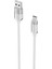 Hkm Tech Knıt Glam 2.1A Hızlı Şarj Destekli, Usb-A To Type-C Şarj ve Data Aktarım Kablosu, 1 Metre, Beyaz 1