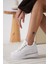 Alice Beyaz Kadın Gizli Topuklu Sneaker 5