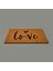 Home Kalpli Love Kapı Önü Paspası - Bej - 35X60 cm 3