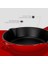 Döküm Yuvarlak Kızartma Tavası Döküm Demir Yekpare Saplı. ÇAP(Ø)24CM - Kırmızı 3