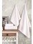 | 50X90-70X140 cm 4&apos;lü Havlu SETI,%100 Pamuklu Havlu Takımı Krem 2