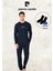 Erkek Giyim %100 Pamuk Uzun Kollu Lacivert Pijama Takımı (2 Adet Hediye Çorap) L1.PC.6101.001 1