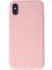 iPhone X Kılıf First Silikon - Pudra 1