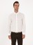 Erkek Beyaz Slim Fit %100 Pamuk Yakası Düğmeli Flanel Gömlek 50313122-VR013 1