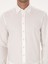Erkek Beyaz Slim Fit %100 Pamuk Yakası Düğmeli Flanel Gömlek 50313122-VR013 6