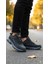 Erkek Su Geçirmez Ortopedik Outdoor Ayakkabı - Siyah Oranj 4