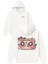 Memorıes 1 Tasarım Baskılı Oversize Beyaz Kapüşonlu Sweatshirt 1
