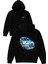 Fast Car Tasarım Baskılı Oversize Siyah Kapüşonlu Sweatshirt 1